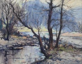 Robert Leslie Howey (1900-1981) ''Borrowdale' Signed, pastel, 23.5cm by 29cm