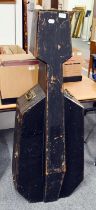 An Ebonised Pine Cello Case, early 20th century, makers W.E. Hill, 120 Bond Street, London, with