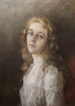 Hugh Paton (late 19th/early 20th century) "Phyllis" Initialled and dated 1899, pastel, 67cm by 51.