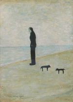 After Laurence Stephen Lowry (1887-1976) "Man Looking out to Sea" A colour reproduction