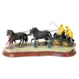 Border Fine Arts 'Teamwork' (Carriage Racing), model No. B0729 by Ray Ayres, limited edition 331/