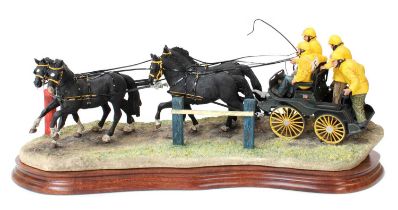 Border Fine Arts 'Teamwork' (Carriage Racing), model No. B0729 by Ray Ayres, limited edition 331/