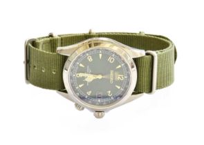 A Seiko Automatic Green Dial Wristwatch Movement in going order. 38mm wide