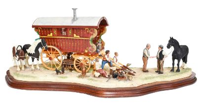 Border Fine Arts 'Striking a Deal at Appleby Fair', model No. B0664 by Ray Ayres, limited edition