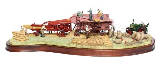 Border Fine Arts 'The Threshing Mill', model No. B0361 by Ray Ayres, Millenium limited edition 577/