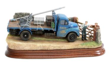 Border Fine Arts '3 Mile Back Up T' Road', model No. B1001 by Ray Ayres, limited edition 260/500, on