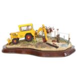 Border Fine Arts 'Laying the Clays' (Farmer Laying Land Drains, Ayrshire Cows), model No. B0535 by