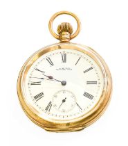 A 9ct Gold Waltham Pocket Watch Seriel number - 8331087 Dust cover stamped 9 carat Gross weight: