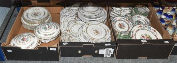 A Royal Doulton Hamilton Pattern Part Dinner Service, together with Alfred Meakin and Copeland Spode