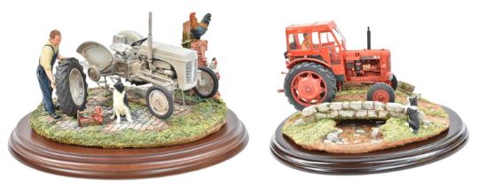 Country Artists Tractor Models, by Keith Sherwin: 'Welcome Home' and 'Widening the Track', both on