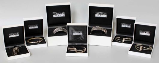 A Small Quantity of Jewellery by Tianguis Jackson, compising of six silver bangles and a silver