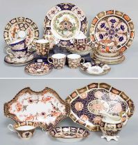 A Group of Royal Crown Derby Imari Tea and other Wares, including a lozenge form dish, 33cm,