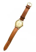 A 9 Carat Gold Centre Seconds Smiths Everest Wristwatch, circa 1960, manual wound movement Case with