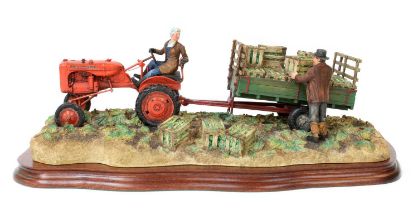 Border Fine Arts 'Cut and Crated' (Allis Chalmers Tractor), model No. B0649 by Ray Ayres, limited