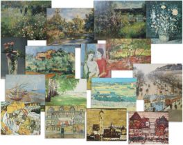 A Group of Decorative Modern Reproductions, After Auguste Renoir, Paul Cezanne, Paul Gaugin and