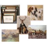 A Collection of Prints and Pictures, largely of hunting and racing interest, to include works
