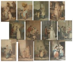 After Francis Wheatley (1747-1801) A set of twelve colour prints from "The Cries of London"