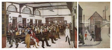 After Laurence Stephen Lowry RBA, RA (1887-1976) "Ancoats Hospital Outpatients Hall" Numbered 261/