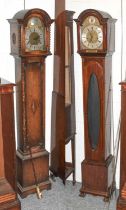 A Small Mahogany Chiming Longcase Clock, circa 1930, retailed by Webster, London, front of the