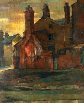 Harold Riley DL, DLitt, FRCS, DFA, ATC (1934-2023) "Salford Buildings, Broad Street" Signed and