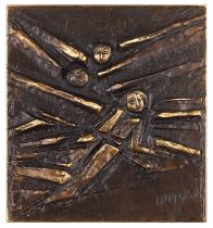 Mario Pinton (1919-2008) Italian "Il Volo" (1968) Signed, stamped Fonderie Citterio verso, bronze