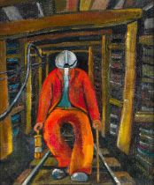 David Wilders (Contemporary) "Last Inspection" Signed and dated (20)23, inscribed verso, oil on