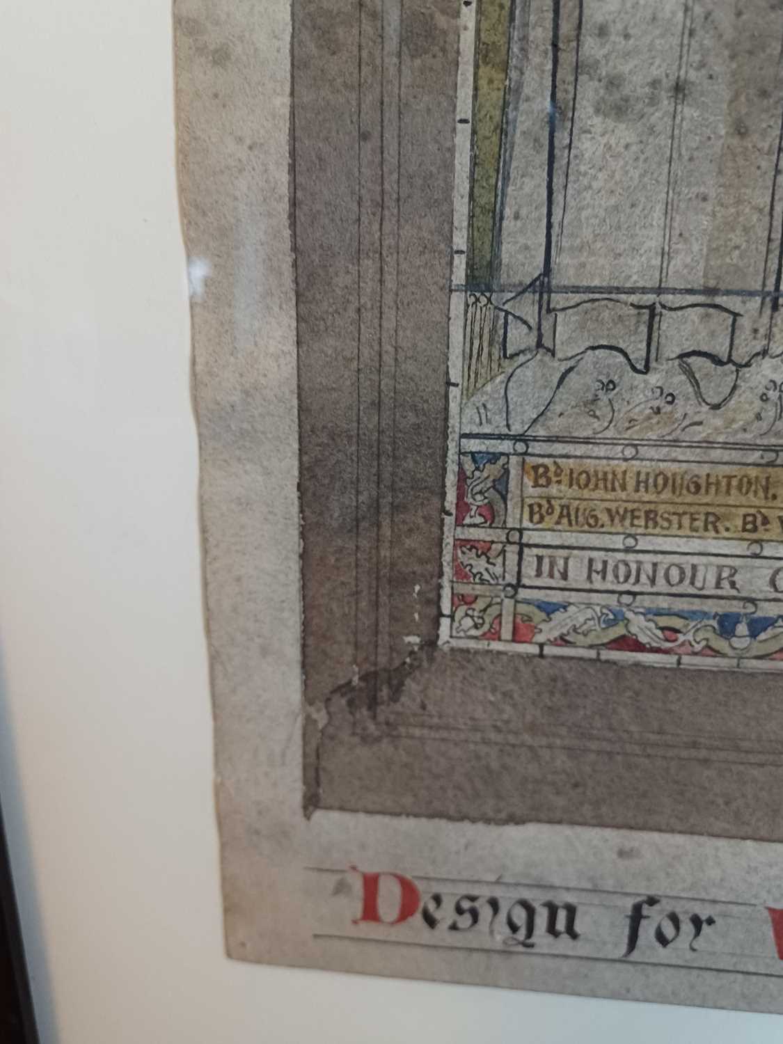 John Hardman & Co.: Martyrs, stained glass design, watercolour ...