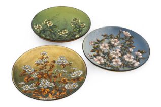 Christopher Dresser (Scottish, 1834-1904) for Linthorpe Pottery: A Dish, painted with daisies,