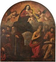 Circle of Jacopo Negretti, called Palma Il Giovane (1548/50-1628) Italian Madonna and Child