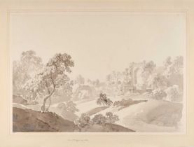 Thomas Daniell RA (1749-1840) "On the Bridge, Juanpur, (7th Dec 1789)" Numbered in pencil 131 to