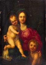 After Jacopo Carucci, called Pontormo (1494-1556) Italian The Madonna and Child with the infant