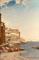Arthur Joseph Meadows (1843-1907) Naples Signed and dated 1902, oil on canvas, 74.5cm by 39cm