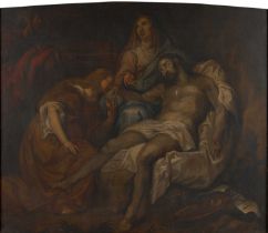 Manner of Sir Anthony Van Dyck (1599-1641) Flemish Lamentation of Christ Oil on canvas, 96cm by