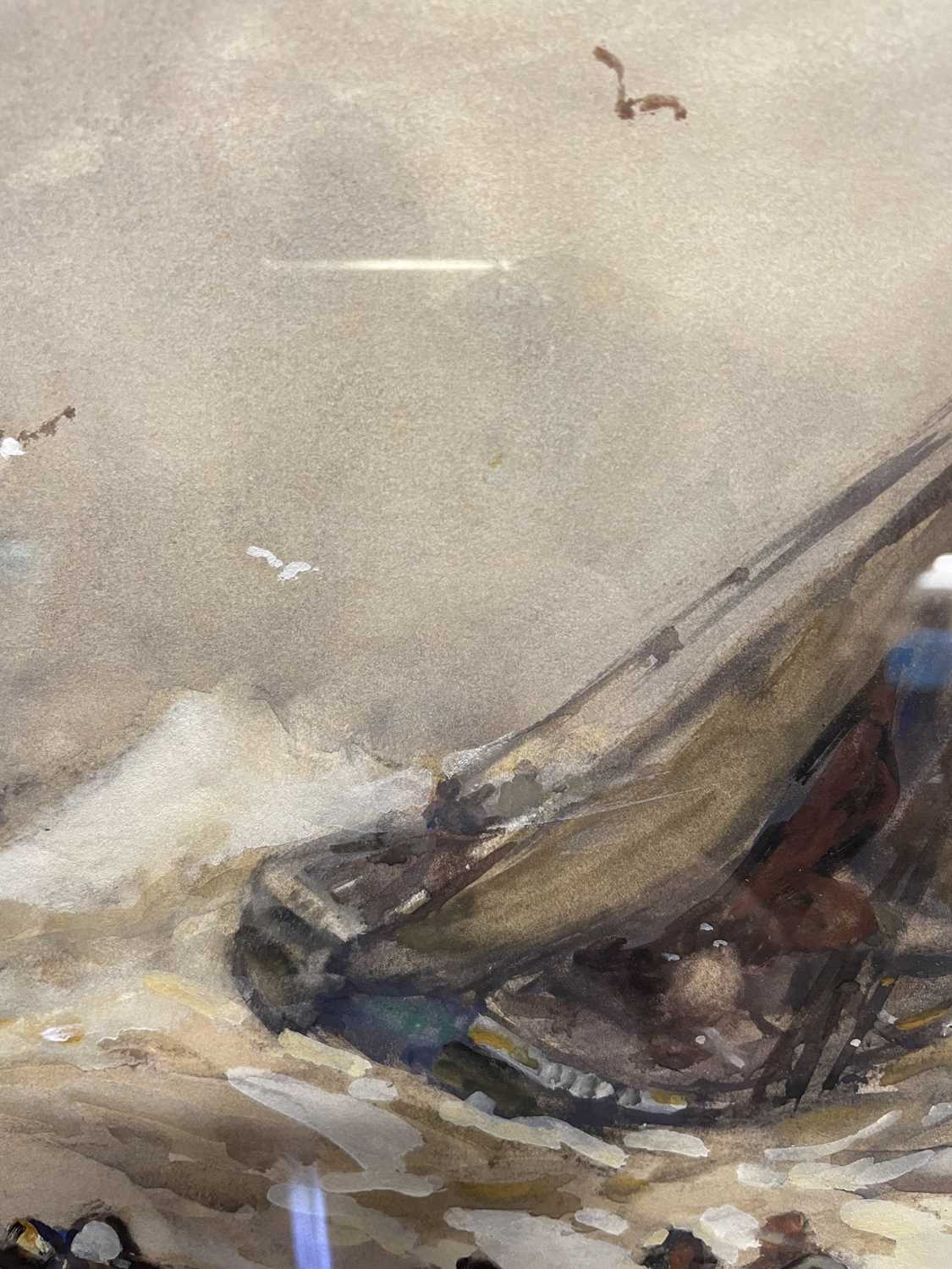 Joseph Richard Bagshawe (1870-1909) Rescuing a ship from a storm Signed and dated 1907, - Image 9 of 10