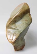 Henry Munyaradzi, Shona carved opal stone sculpture, Antelope,31cm, together with paperwork Some