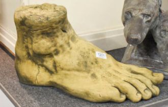 After the Antique: A Composition Sculpture of Hercules Foot, 51cm