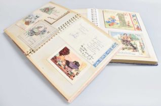 Two Albums of Vintage Greeting Cards, telegrams and other ephemera