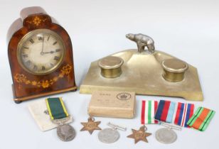 Four WWII Medals Included, Italy star and 1939-1945 star; together with a Territorial efficient