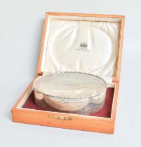 An Edward VII Cased Silver Box, by Deakin and Francis, Birmingham, 1909, Retailed by Sorley,