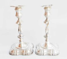 A Pair of George V Silver Candlesticks, by William Charles Fordham and Albert Buckley Faulkner,