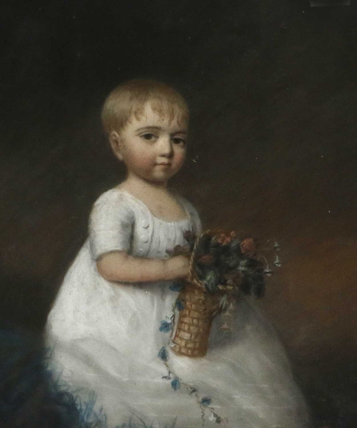 British School (19th Century) Portrait of Master Hayhurst Pastel; together with a further pastel