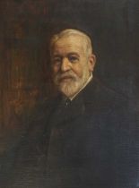 British School (19th Century) Portrait of Adam Dugdale, Esq. D.L Oil on board, 75cm by 57cm;