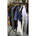 Assorted Modern Gents Clothing comprising shorts, polo shirts, shirts and trousers including the
