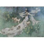 After Warwick Goble (1862-1943) Scenes from Fairy Tales Colour reproductions, mounted with text