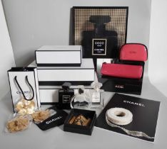 Chanel Parfums Display Items and Ephemera, comprising a Coco Noir shop display picture in a black