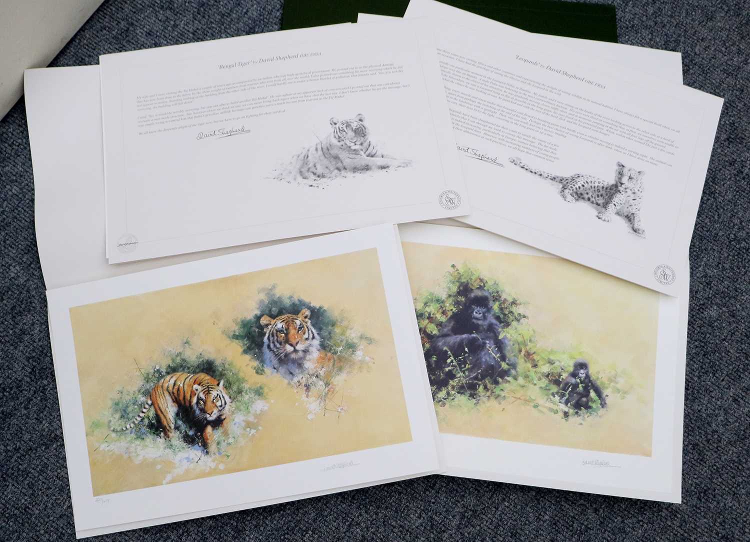 After David Shepherd CBE, FRSA, FGRA (1931 -2017) "Siberian Tiger" Signed and numbered 227/475,