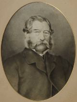 British School (19th Century) Portrait of Sir Joseph Radcliffe 2nd Baronet, Rudding Park Inscribed