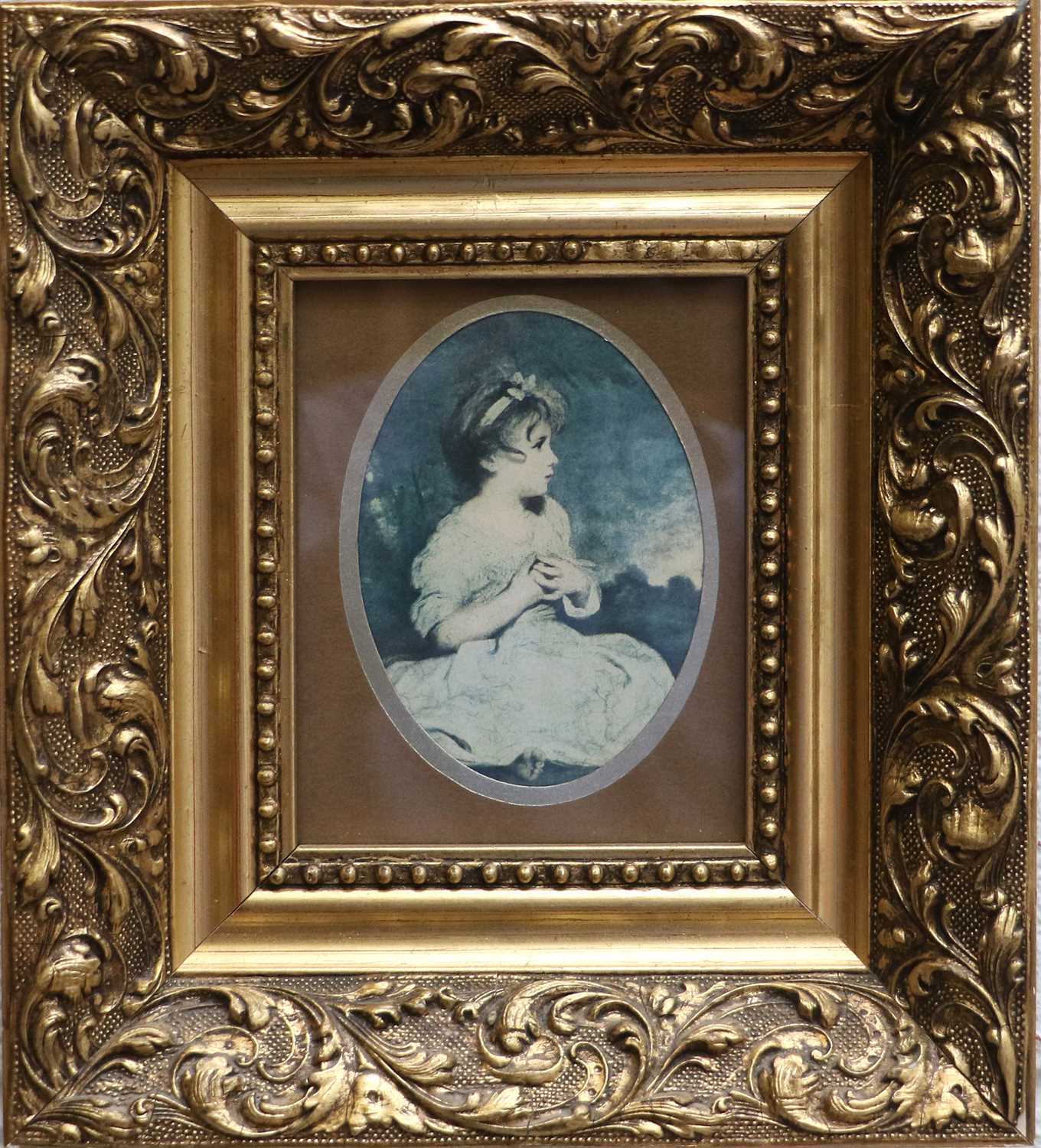 A Modern Reproduction After an Italian Original, together with a pair of small portrait prints of - Image 11 of 12