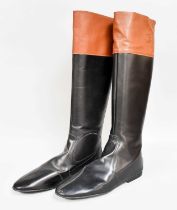 A Pair of Spanish Made Leather Jockey Boots,