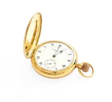 An 18 Carat Gold Full Hunter Pocket Watch, signed Thos Russell & Son, Liverpool